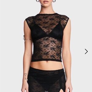 Lioness Uno Sheer Tie Top